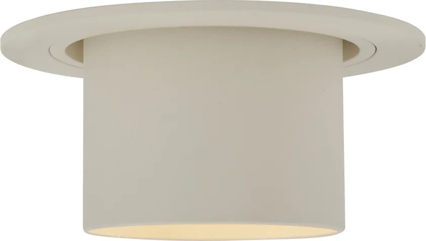 Zestaw 6 beżowych reflektorów wpuszczanych GU10 50 mm, okrągłych, obrotowych i uchylnych - Installa