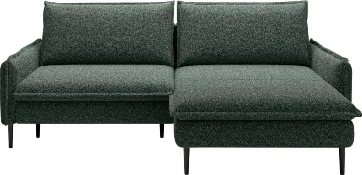 Narożnik GLOSSY z funkcją spania Prawostronny zestaw z poduszkami wolnostojący tkanina BUBBLE 12 WERSAL