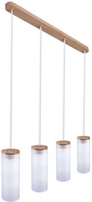 Biała poczwórna lampa wisząca nad stół - S239 L9-F45