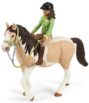 Schleich 42533 Sarah z konikiem i zwierzątkami biwakują, 24,5 x 19 x 6,6 cm