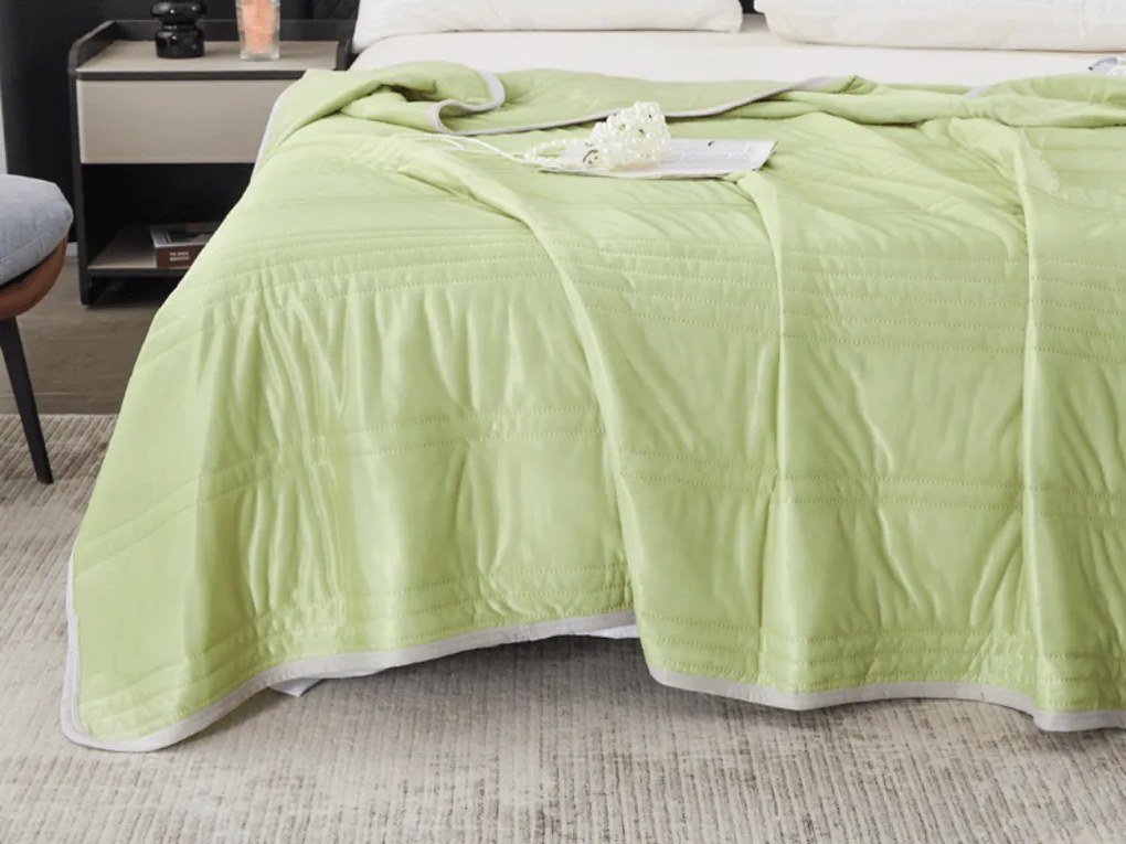 Chłodząca letnia kołdra CELIA, zielona Rozmiar: 140 x 200 cm