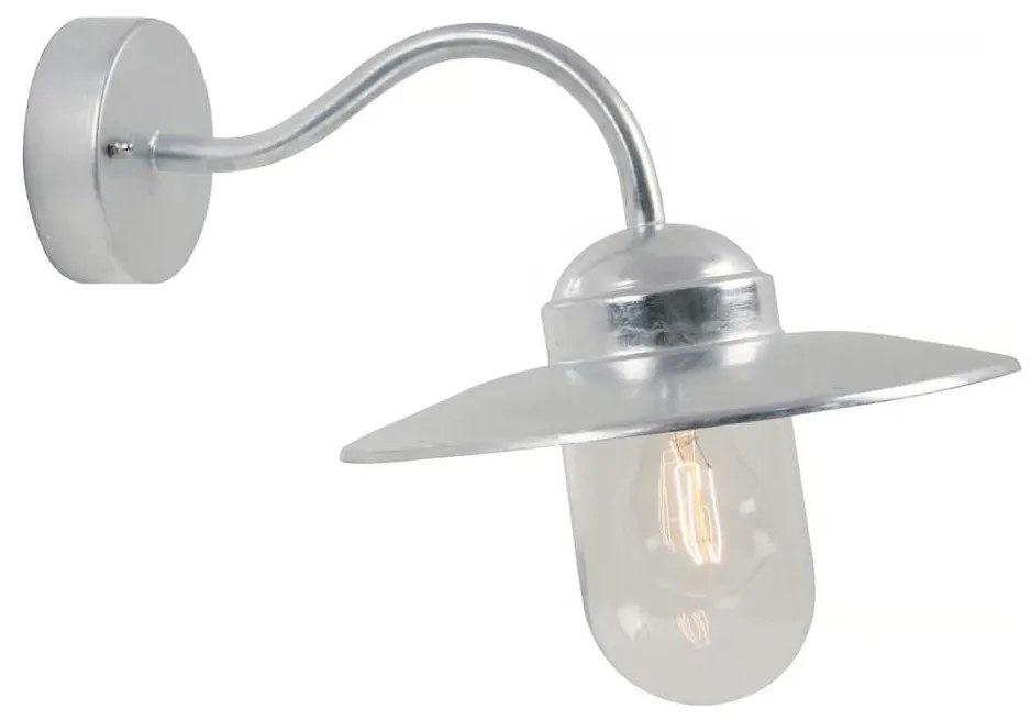 Nordlux - zewnętrzny nástěnní lampa LUXEMBOURG 1xE27/60W/230V IP54 srebrny
