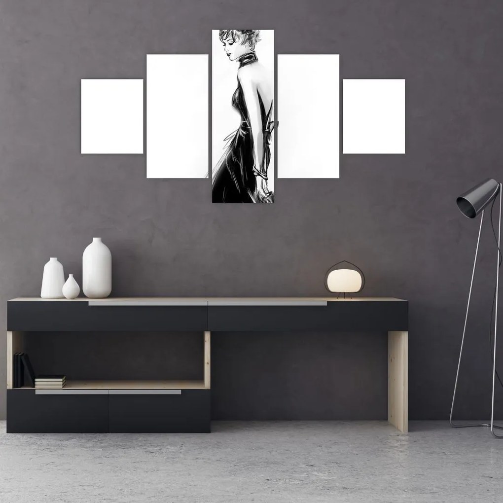 Obraz - Ilustracja mody (125x70 cm)