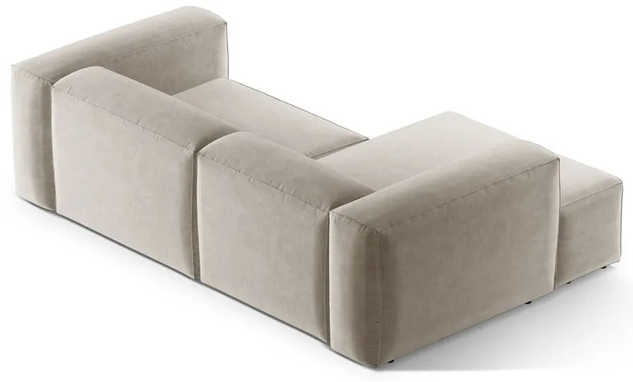 Beżowy narożnik (lewostronny/z szezlongiem) Bergamo – Cosmopolitan Design