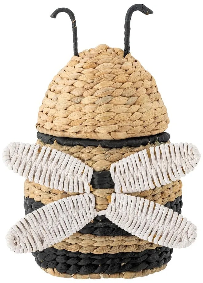 Dziecięcy kosz na zabawki z hiacyntu wodnego w naturalnym kolorze 20x18x30 cm Finn – Bloomingville Mini