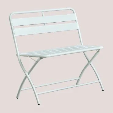 Składana Ławka Ogrodowa Janti 90 Cm Iceberg - Sklum