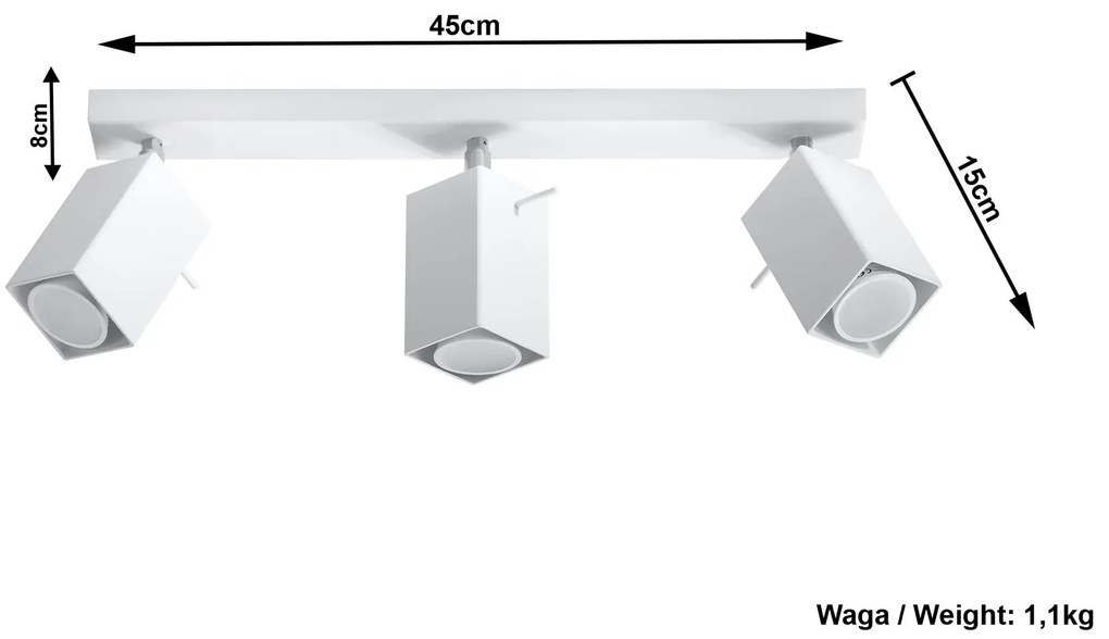 Regulowany plafon LED E788-Merids - biały