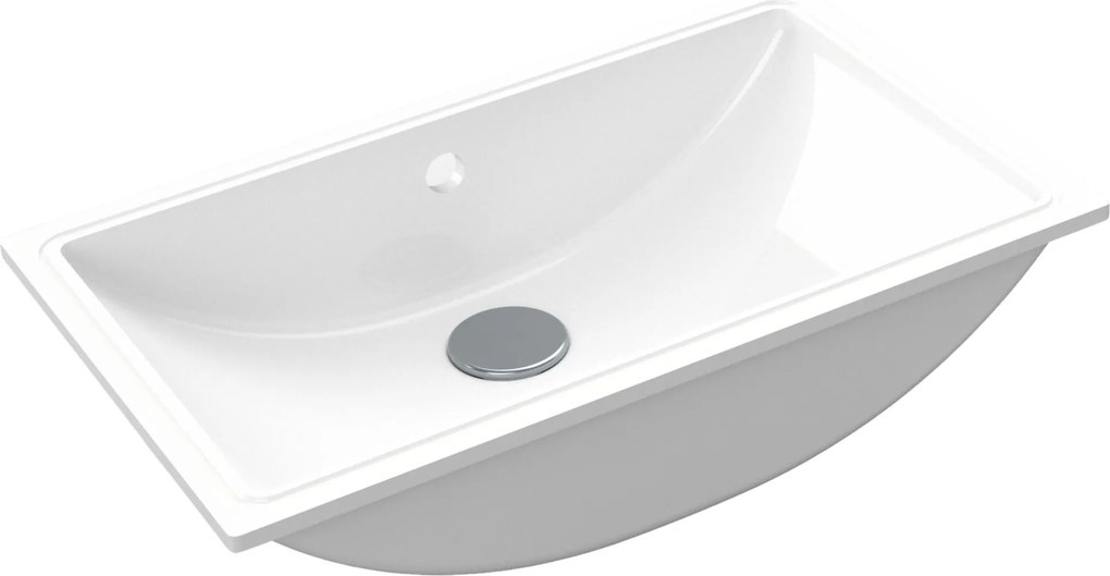Massi Umywalka podblatowa prostokątna biała z konglomeratu RONA Square 51 cm | Różne kolory