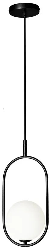 Czarna wisząca lampa w stylu glamour - M083-Axio
