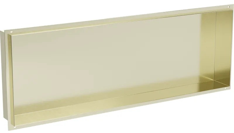 Mexen X-Wall-NR półka wnękowa bez kołnierza 90 x 30 cm, złota szczotkowana - 1951903010