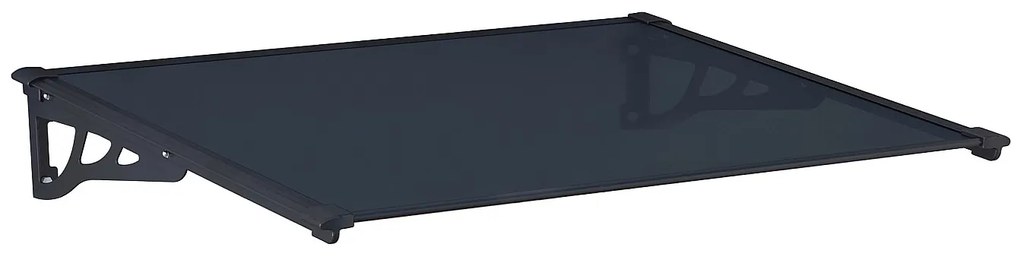 Zadaszenie KEPLER z aluminium – 120×90×22cm - Czarny