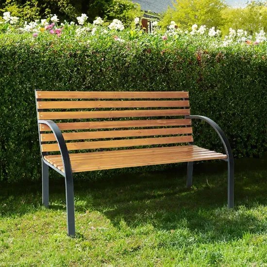 Ławka ogrodowa z oparciem  F4-G71