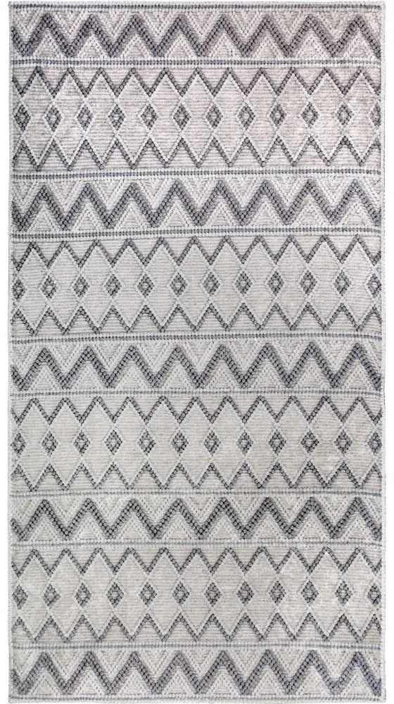 Szary dywan odpowiedni do prania 120x180 cm Zig Zag – Vitaus