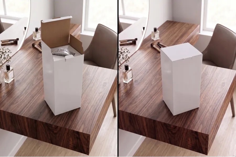 Lusterko Do Makijażu PREMIUM Kosmetyczne POWIĘKSZAJĄCE 5X Podświetlane LED