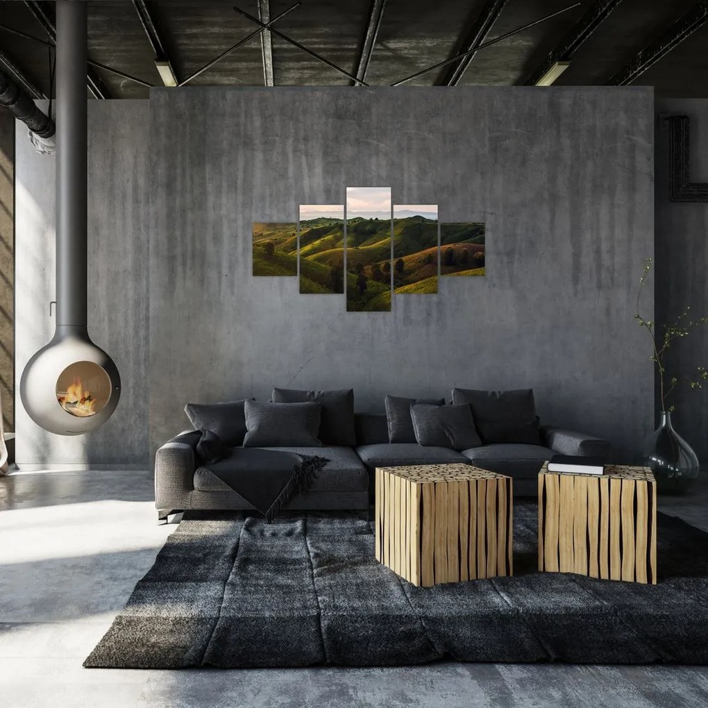 Obraz - Widok na tajskie wzgórza (125x70 cm)