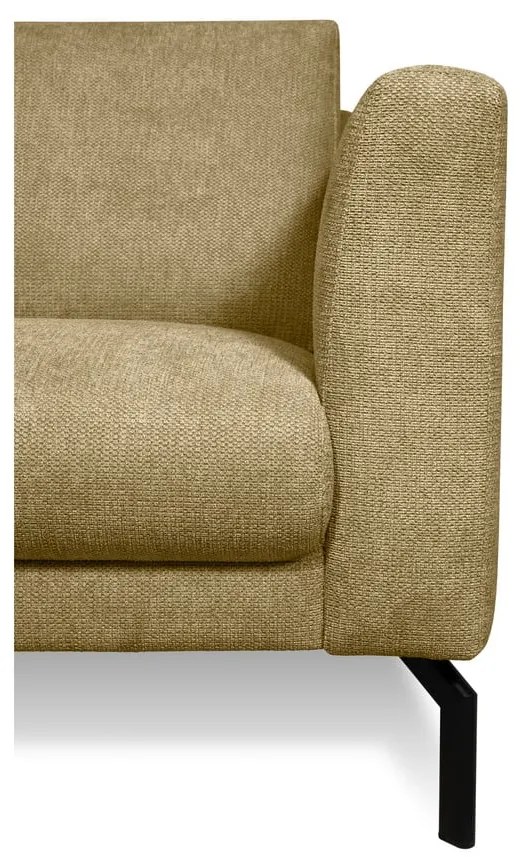 Musztardowa sofa 216 cm Gomero – Scandic