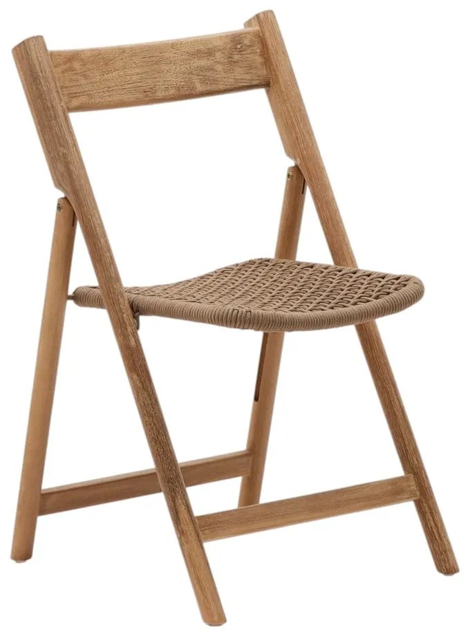 Brązowe drewniane krzesło ogrodowe Dandara – Kave Home