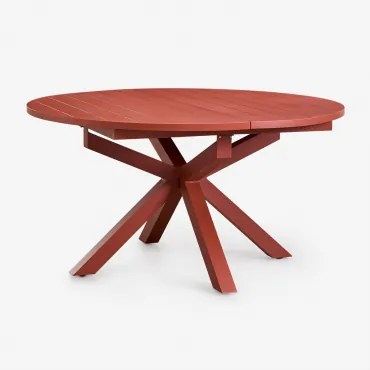 Rozkładany Stół Ogrodowy 145-200x145 Cm Z Aluminium Barces Dachówka Red Roof - Sklum