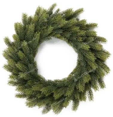 Wianek bożonarodzeniowy 100% PE Świerk Mocny 50cm