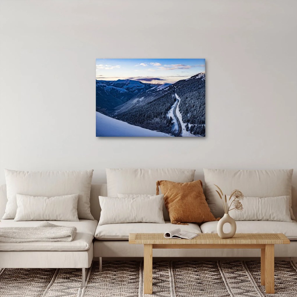 Obraz ośnieżonego stoku (70x50 cm)