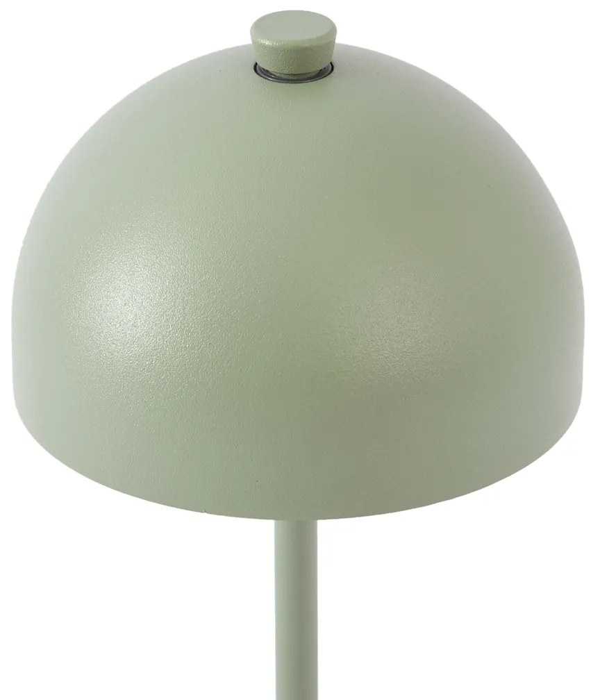 Lampa stołowa zielona z LED IP54, ładowalna ze stacją ładującą - Squirrel