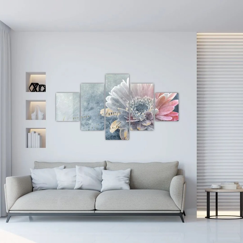 Obraz - Zimowy kwiat (125x70 cm)