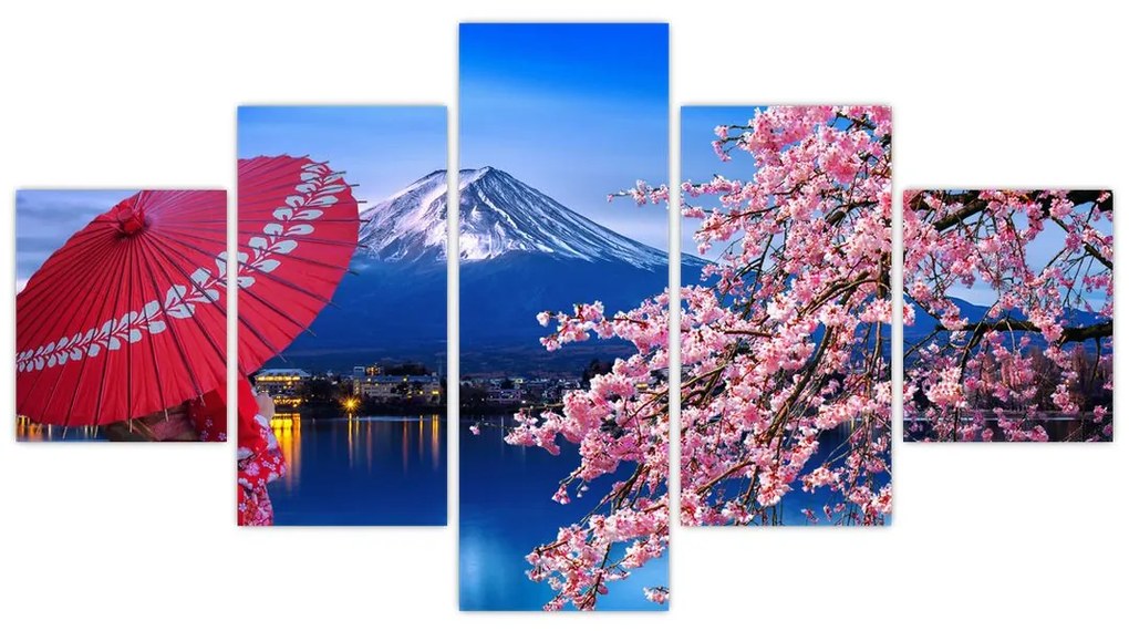 Obraz - Widok na szczyt, Japonia (125x70 cm)