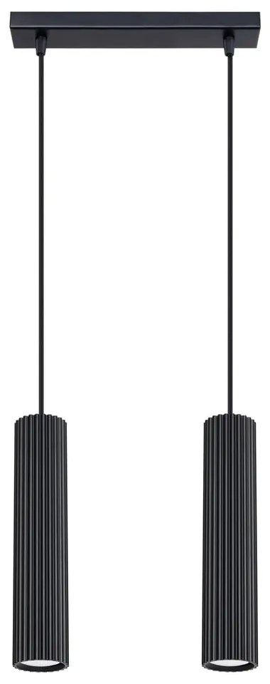 Czarna lampa wisząca Gleam – Sollux