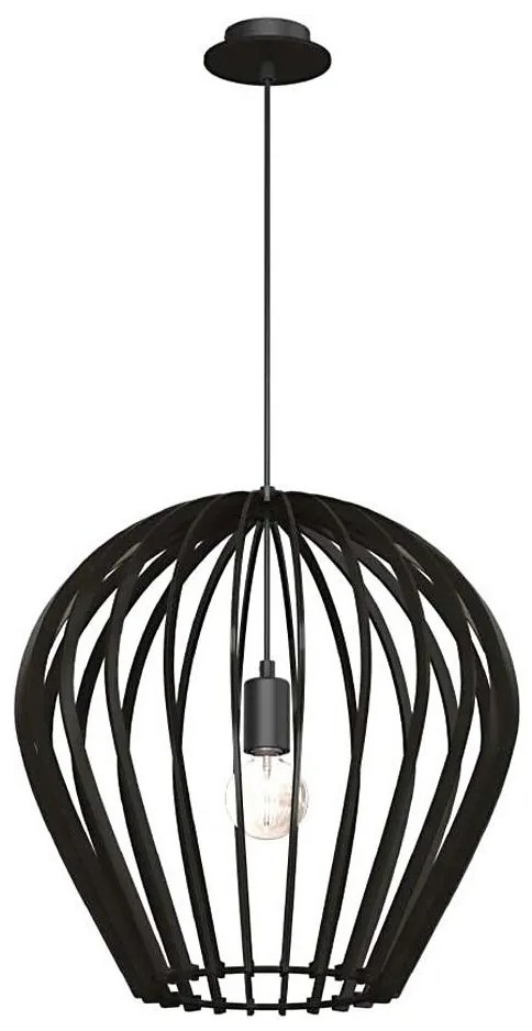 Amplex 5019 - Lampa wisząca na lince BALA 1xE27/20W/230V czarna