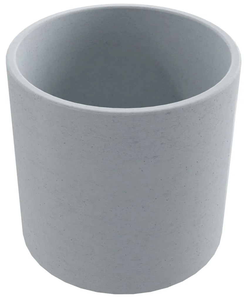 Umywalka betonowa nablatowa okrągła bez otworu na baterię 41 x 40 cm BENE | różne kolory : Kolor - Jasny szary