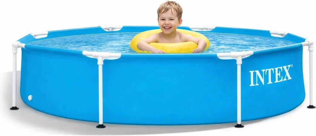 Basen stelażowy okrągły 244 cm Intex 205 dla dzieci