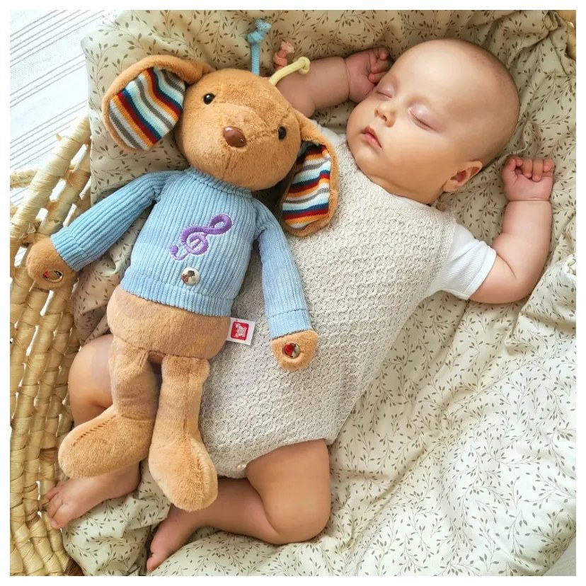 Woopie baby interaktywny piesek przytulanka z dźwiękiem i światłem