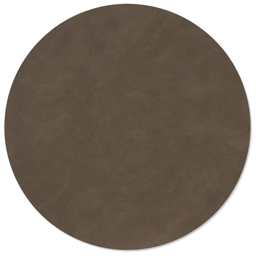 Mata stołowa ze skóry ekologicznej ø 40 cm Circle XL Nupo – LIND DNA