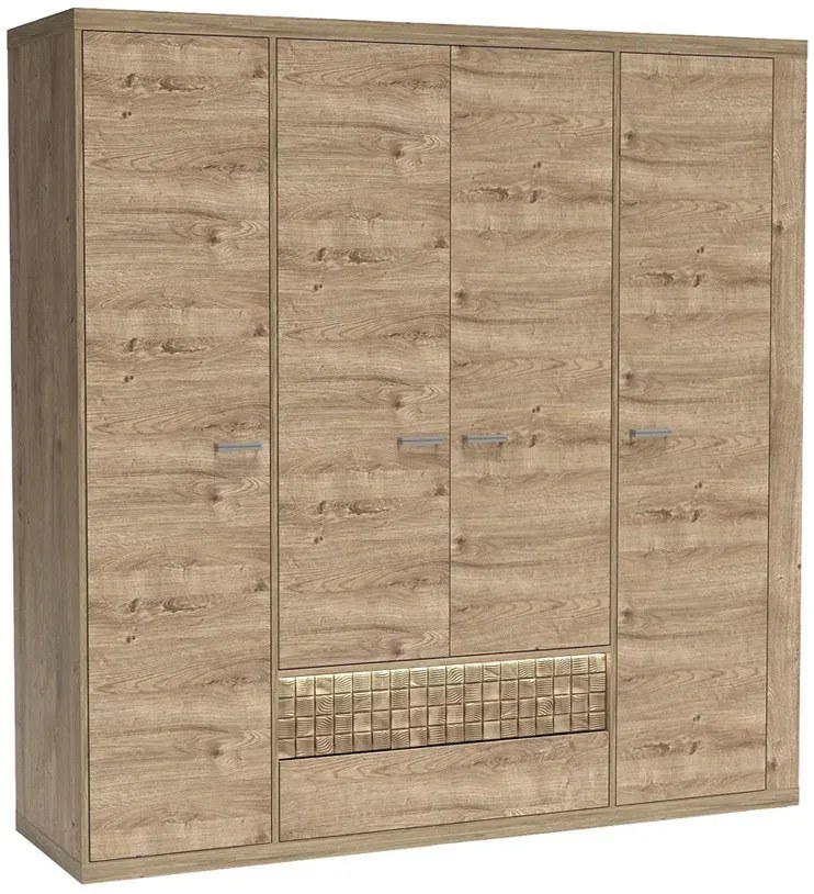 Komplet mebli do sypialni w dekorze dąb ribbeck B0-H61