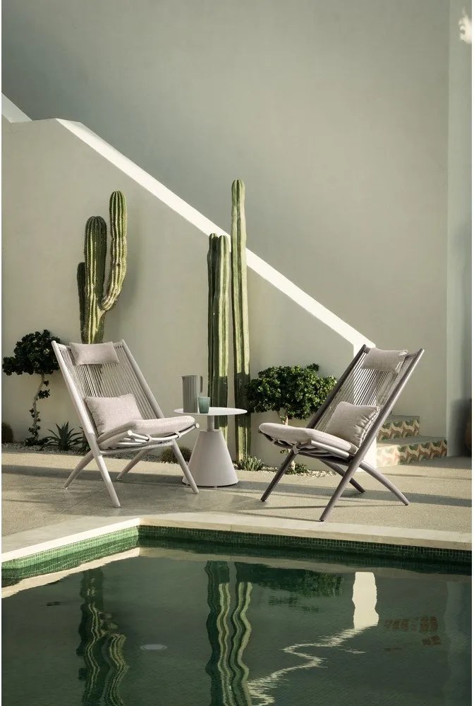 Aluminiowy okrągły stolik ogrodowy ø 50 cm Aloha – Bizzotto