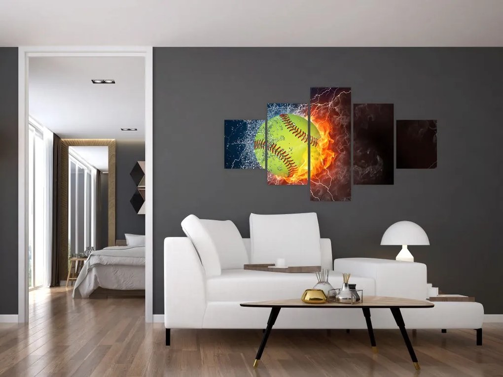 Obraz - Piłka tenisowa (125x70 cm)