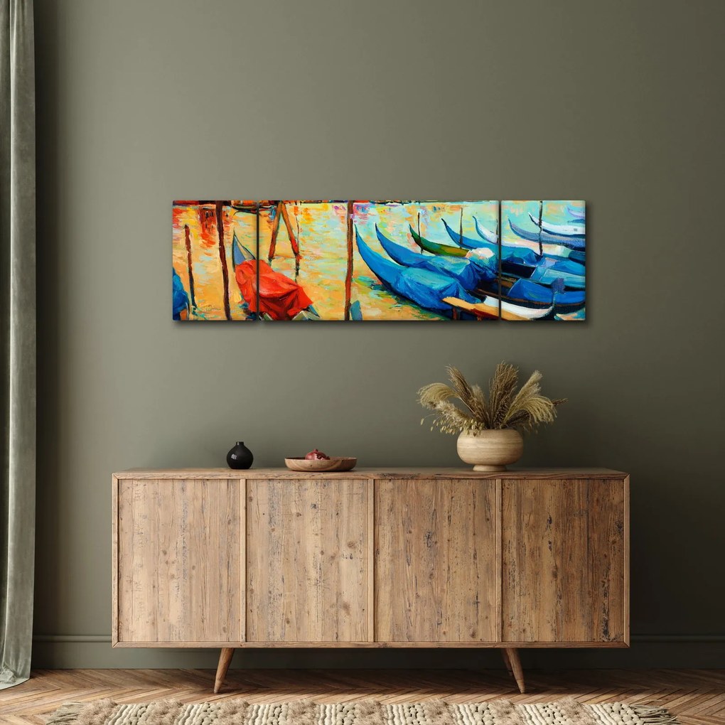 Obraz - Port w Wenecji (170x50 cm)