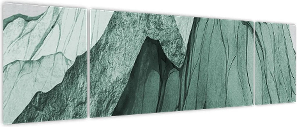 Obraz - Emerald Mountains N⁰3 (170x50 cm)