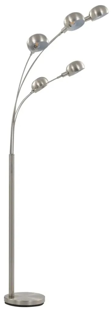 Srebrna lampa podłogowa z regulacją wysokości - 6X EX184 L5-C44