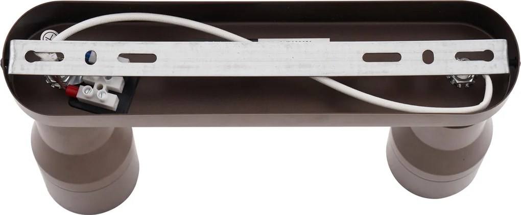 Okrągły reflektor sufitowy w kolorze ciemnego brązu GU10 50 mm, 2-punktowy - Stanley