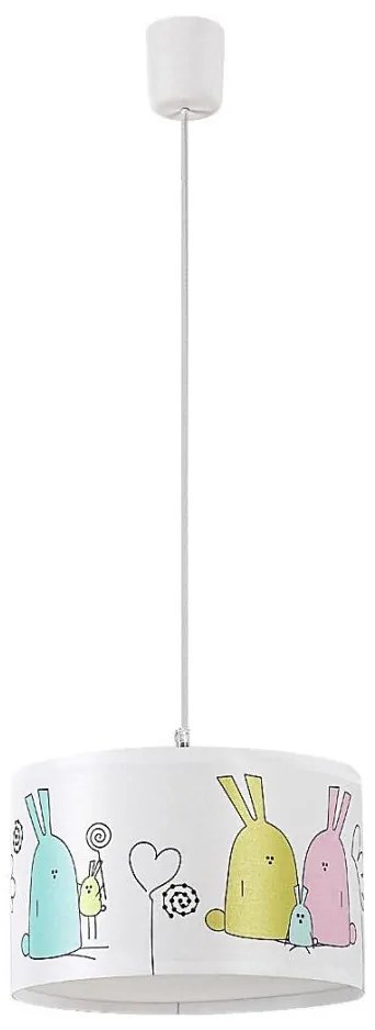 Rabalux 72166 - Żyrandol dziecięcy na lince FLAPPY 1xE27/40W/230V