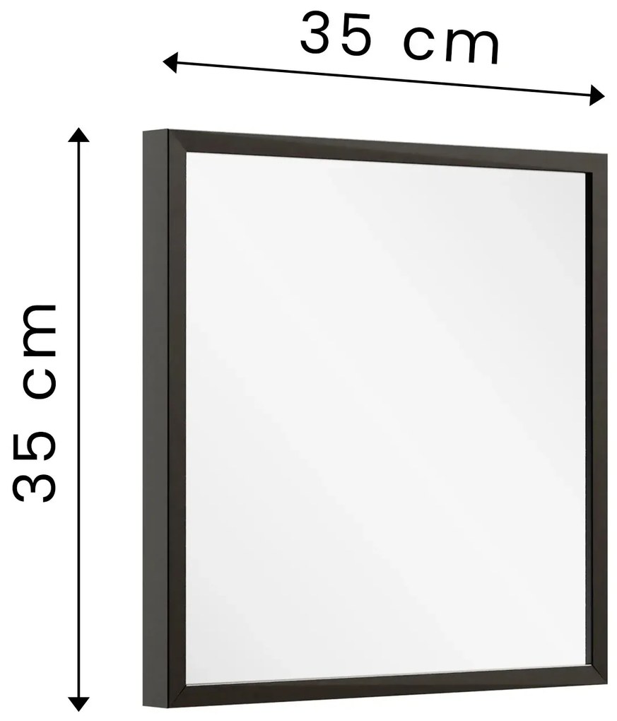 Kwadratowy panel lustrzany 35x35 F6-R75