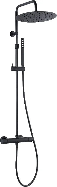 Delice II termostatyczna kolumna prysznicowa czarna - Essebagno