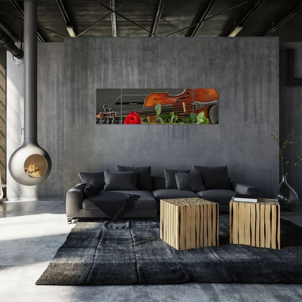 Obraz - Pamięć muzyka (170x50 cm)