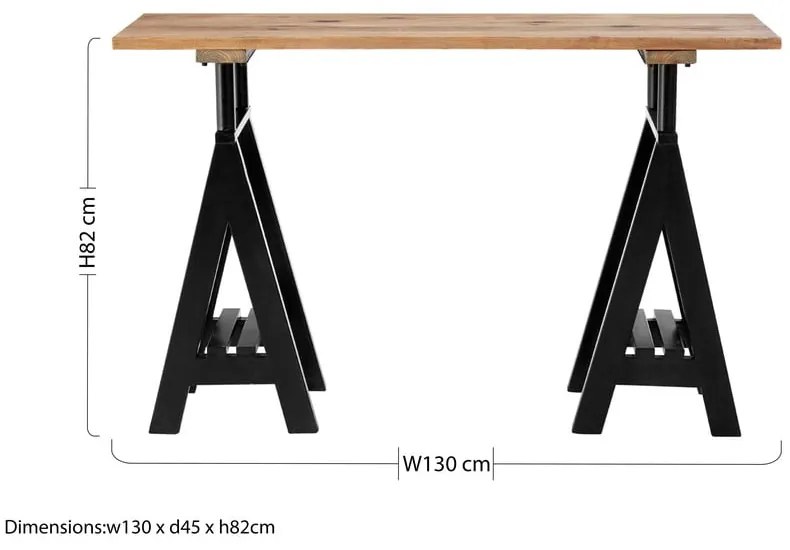 Konsola z blatem z drewna sosnowego 45x130 cm Hampstead – Premier Housewares