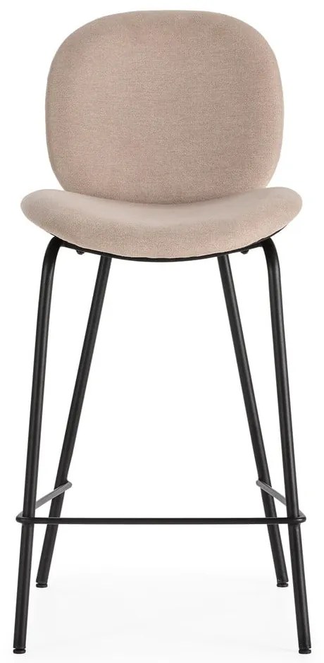 Beżowe hokery zestaw 2 szt. (wys. siedziska 65 cm) Cori – Marckeric