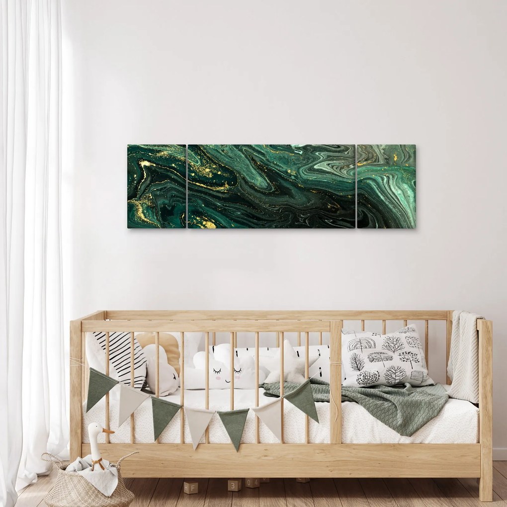 Obraz - Zielony marmur (170x50 cm)
