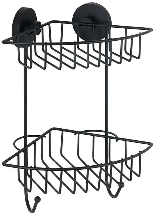 Półka pod prysznic BARI Vacuum-Loc, dwupoziomowa, metalowa, WENKO