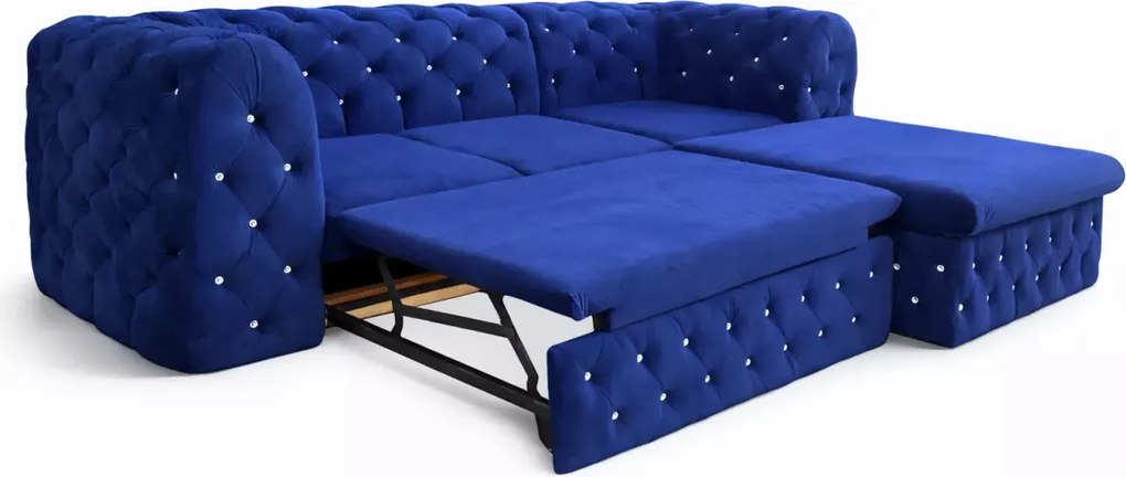 Elegancki i funkcjonalny narożnik Moet Light z funkcją spania dla komfortu i stylu 255x195 cm