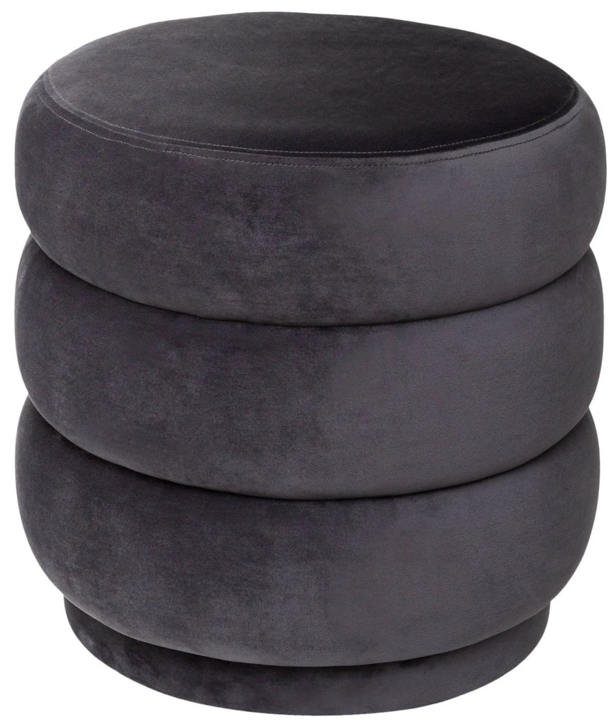 Pufa welurowa SINAN, Ø 40 cm